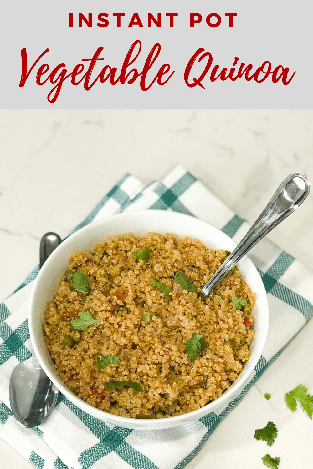 A bowl of food on a table, with Brown rice