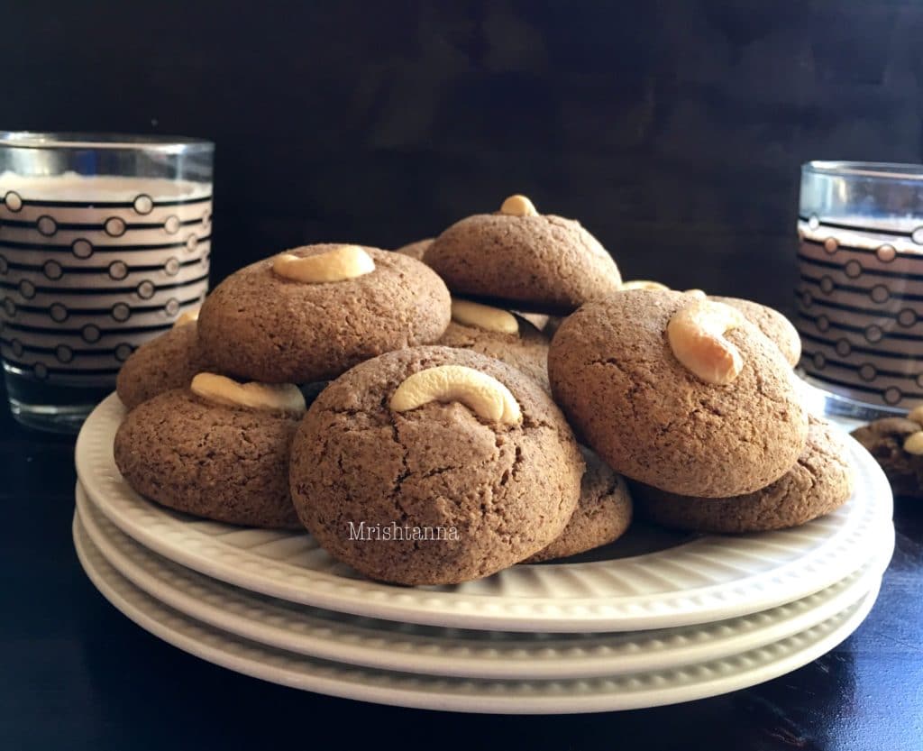 Ragi biscuit is on a plate