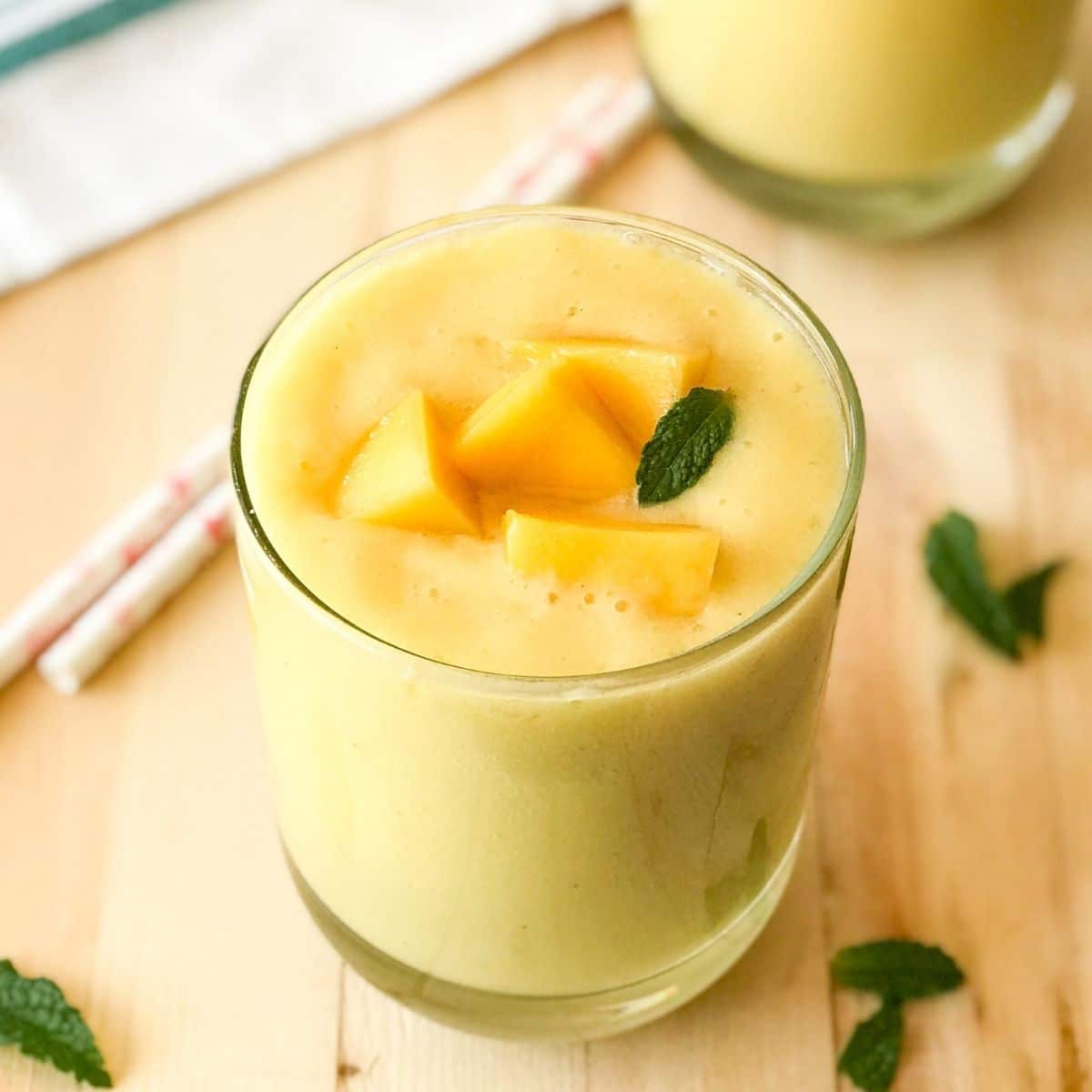 Quick and Easy Four Ingredient Mango Lassi - Shared Appetite