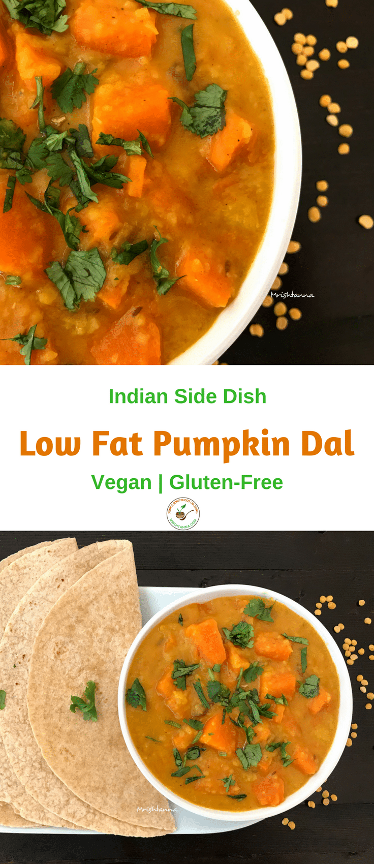 A bowl of soup with carrots and broccoli, with Dal and Curry
