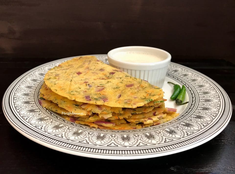 Rice Flour Flat Bread Akki Roti Recipe Simple Sumptuous Cooking