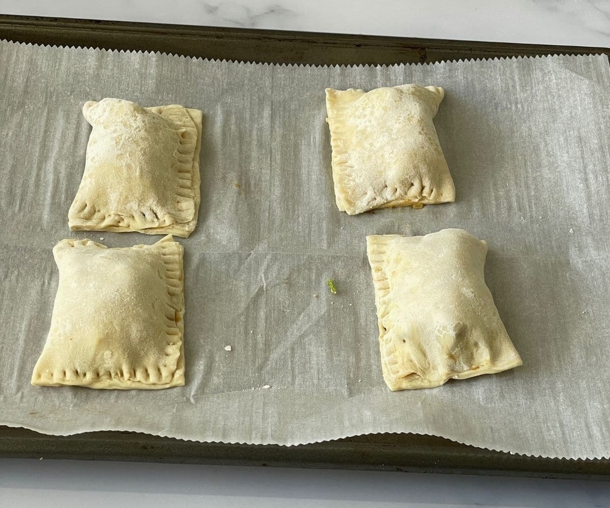 puff stuffed with vegetable filling.