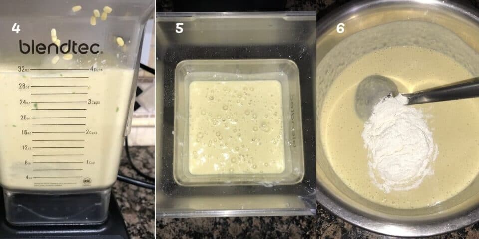 Blender is filled with dosa batter