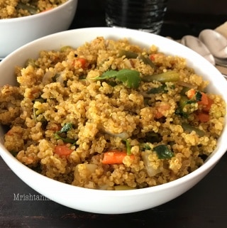 A bowl of food on a plate