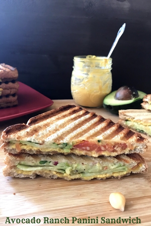 Avocado Ranch Panini Sandwich Avocado Ranch Panini Sandwich