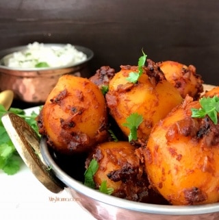 A bowl of potato masala