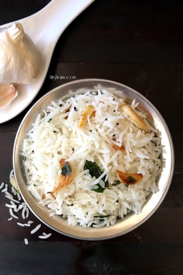 Indian Garlic Rice • Simple Sumptuous Cooking