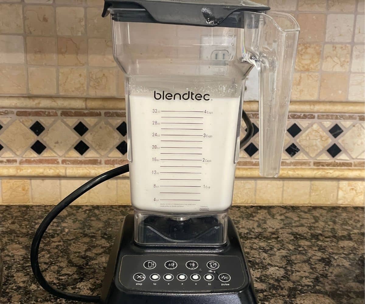 A blender is with neer dosa batter.