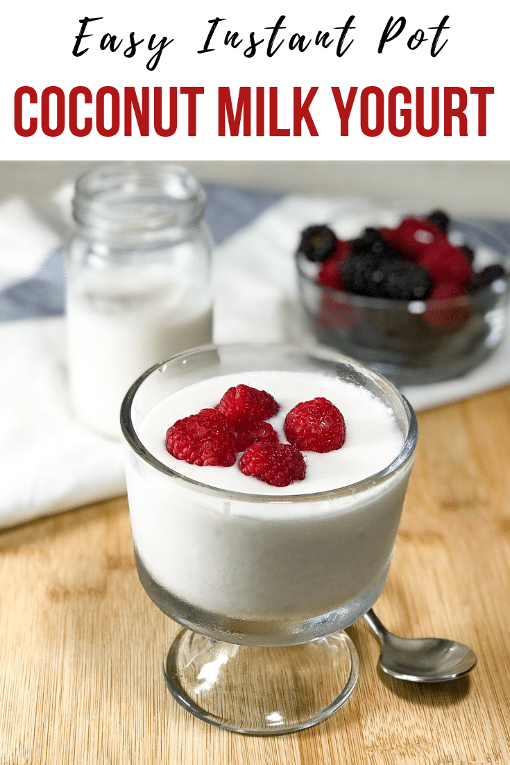 A glass jar filled with yogurt