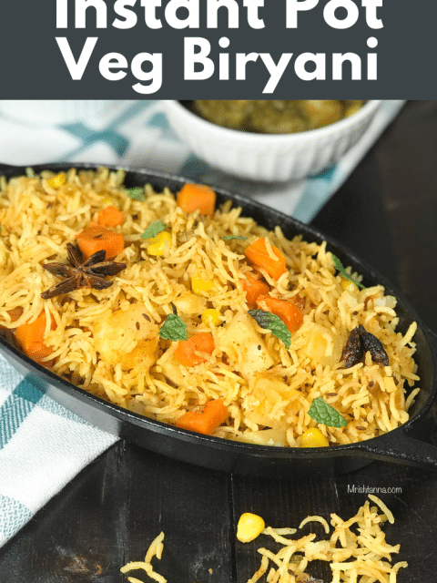 A bowl of food, with Biryani and Rice