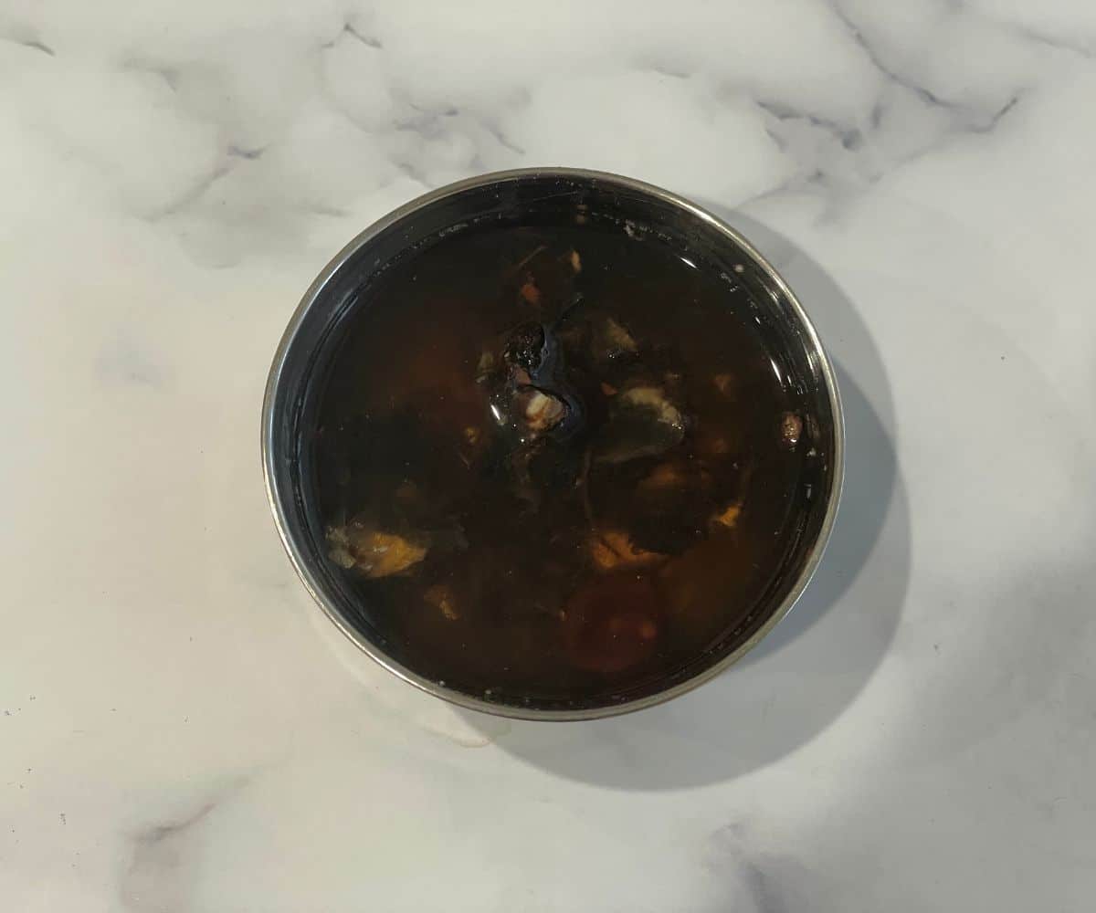 A bowl of tamarind and water.