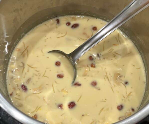 An instant pot is with semiya payasam.