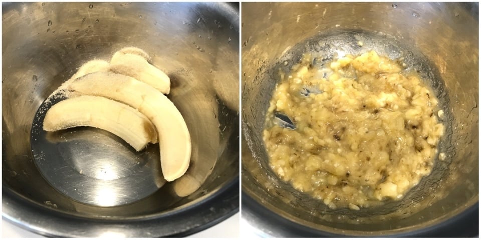 A pan filled with bananas, with Mangalore buns