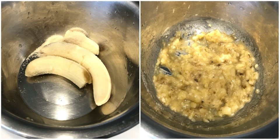 A pan filled with bananas, with Mangalore buns