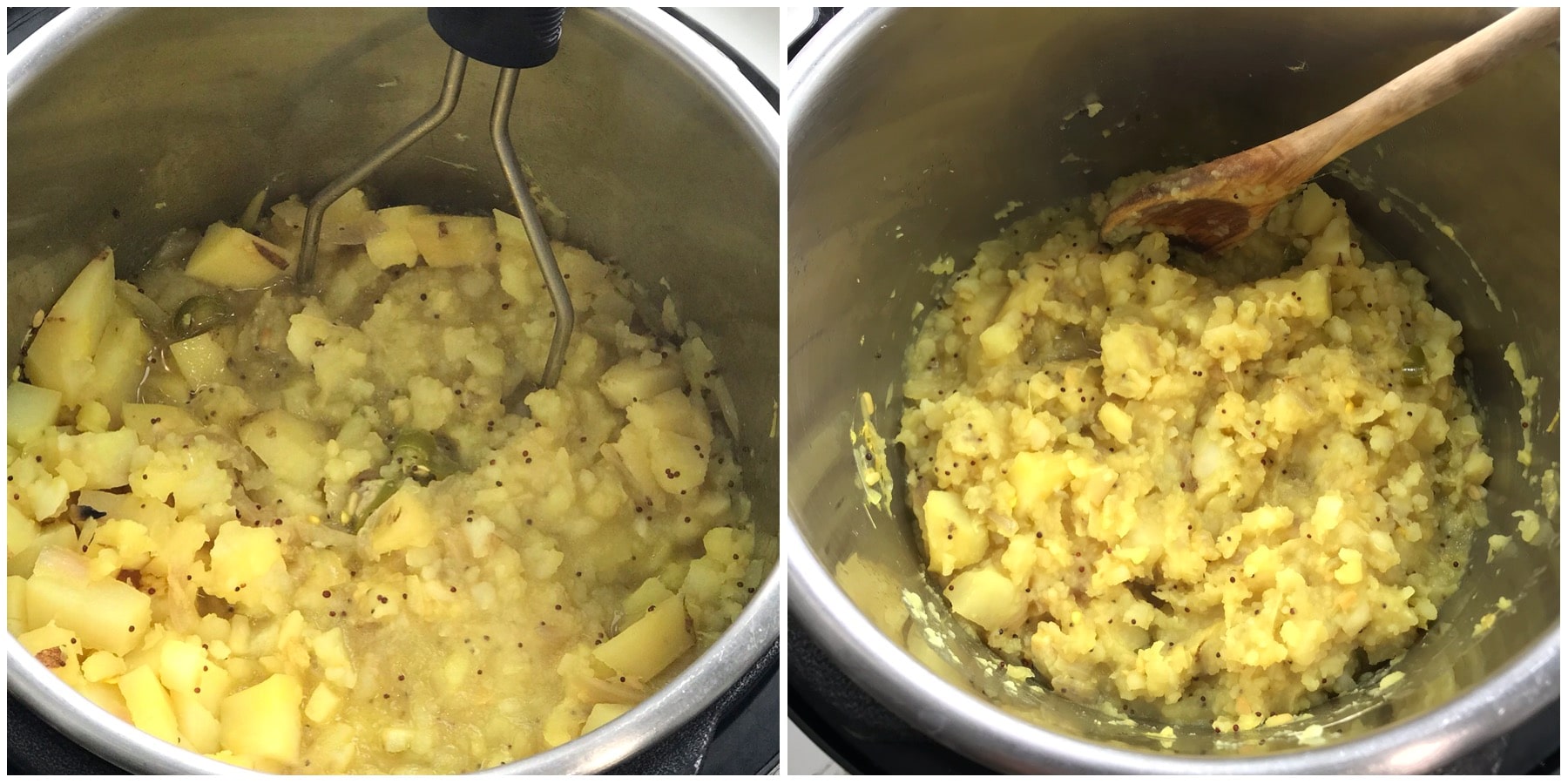 A bowl of food, with Potato and Masala