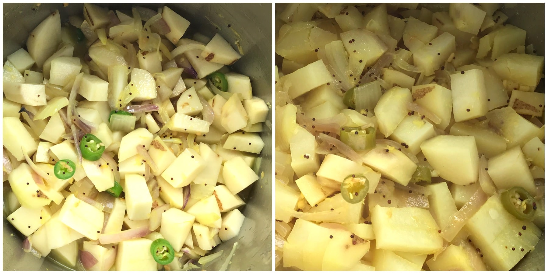 A bowl of food, with Potato and Masala