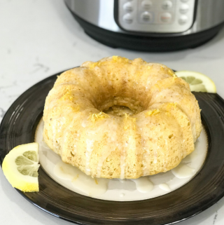 A close up of a bundt cake on a plate