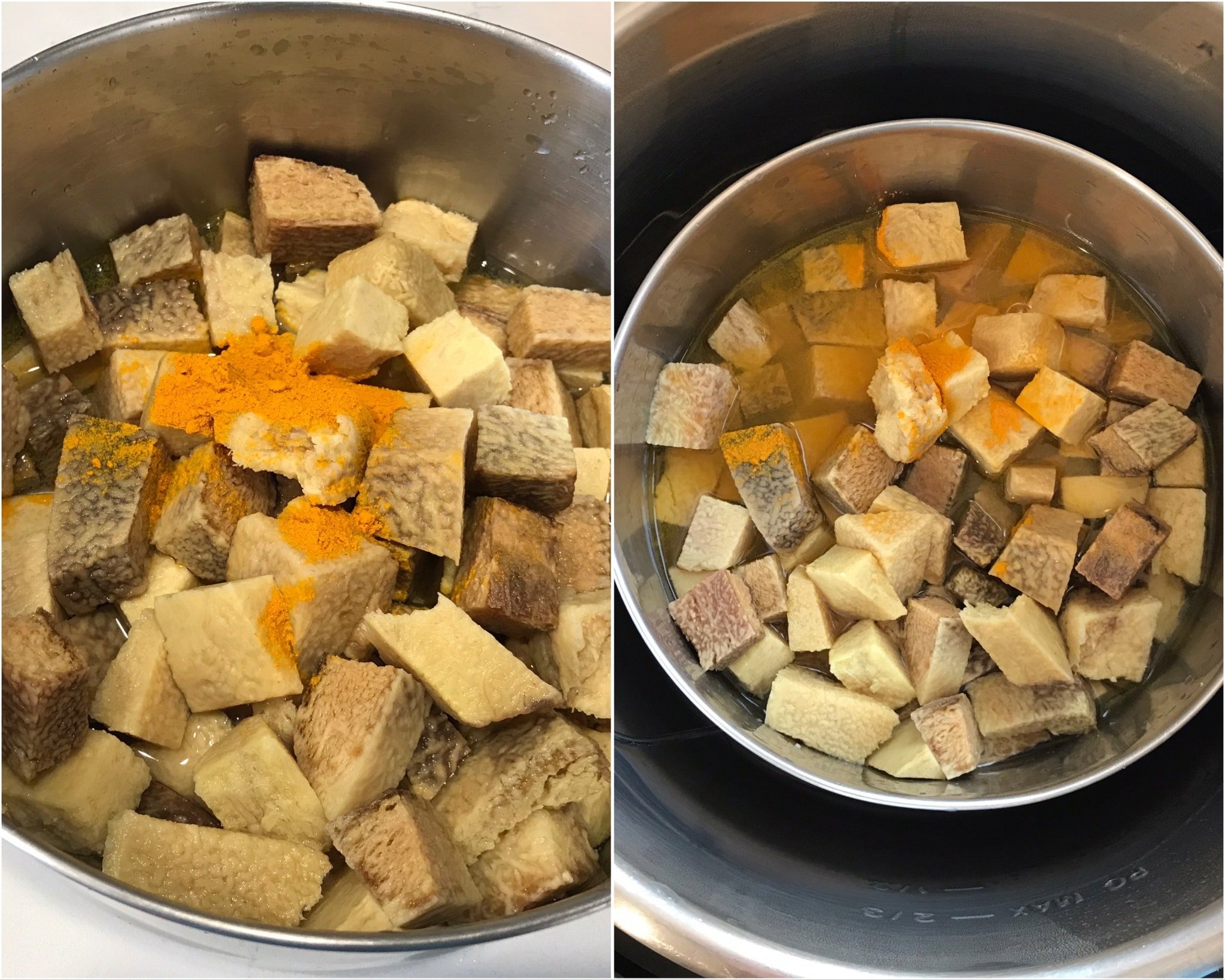 A bowl filled with different types of food, with Elephant Foot Yam