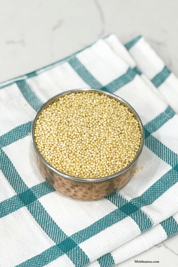 A close up of millet on a table