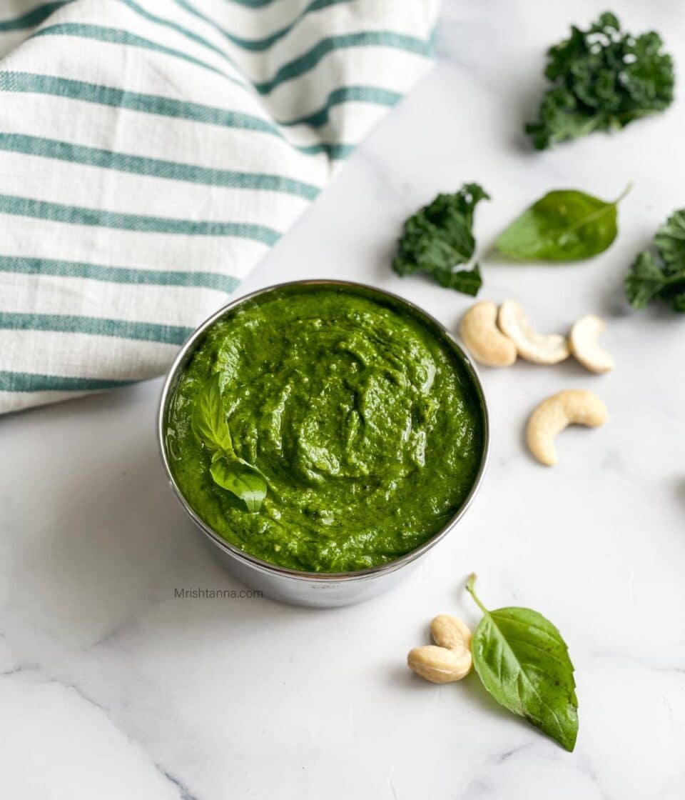 Kale Cashew Pesto Recipe (Trader Joe's Style) • Simple Sumptuous Cooking