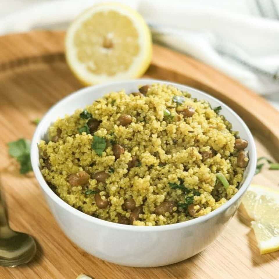Lemon Quinoa Indian Style (Instant Pot) • Simple Sumptuous Cooking