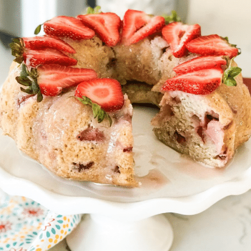 Instant pot top strawberry shortcake