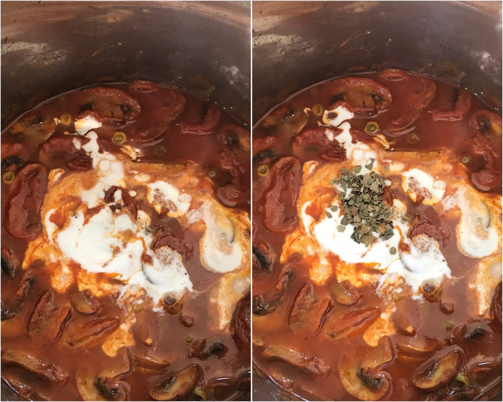 Curry is inside the instant pot