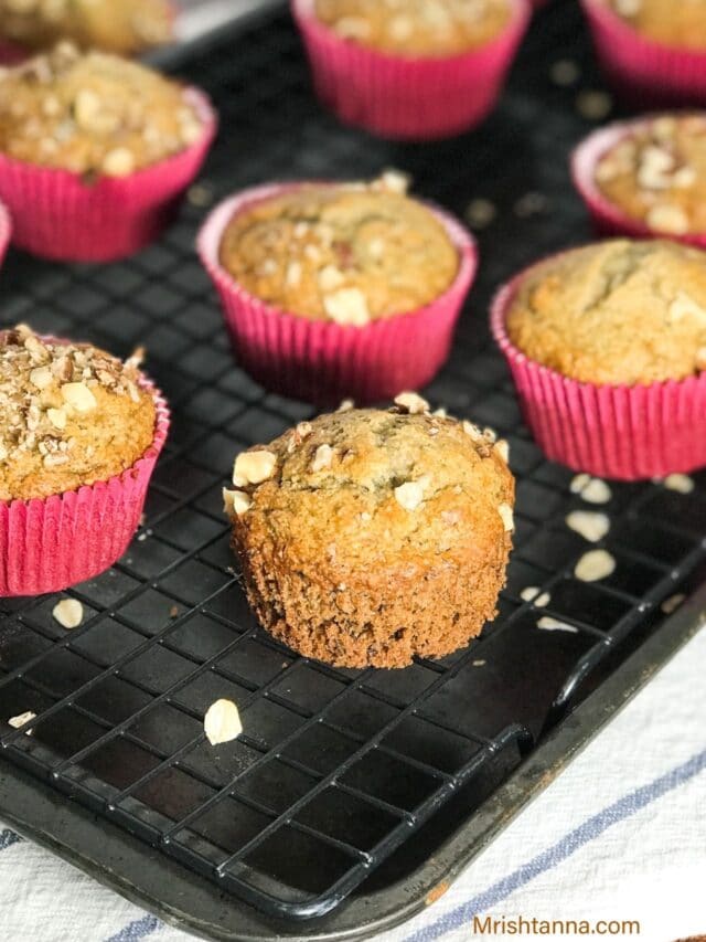 Vegan Banana Oat Muffins Recipe