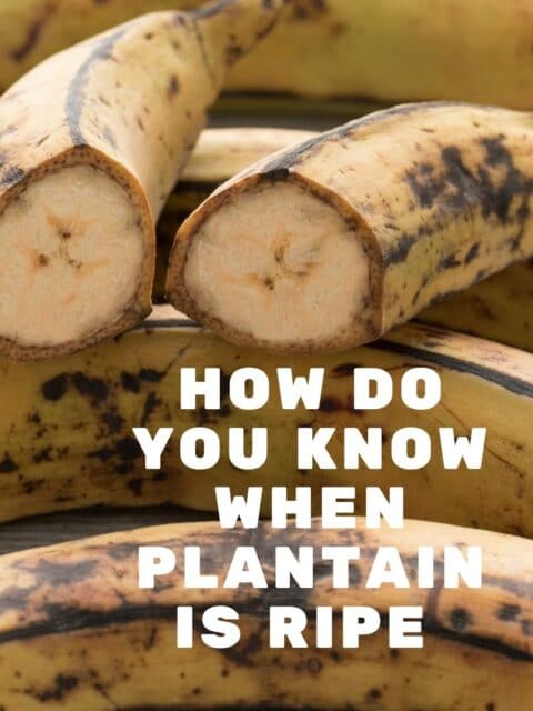 Ripe plantains are placed on the board.