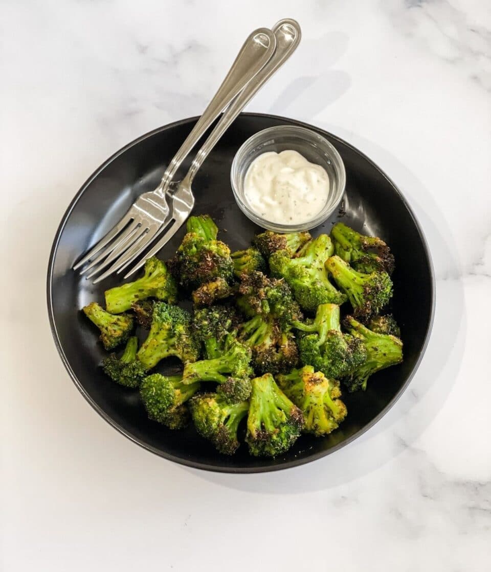 Air Fryer Frozen Broccoli • Simple Sumptuous Cooking