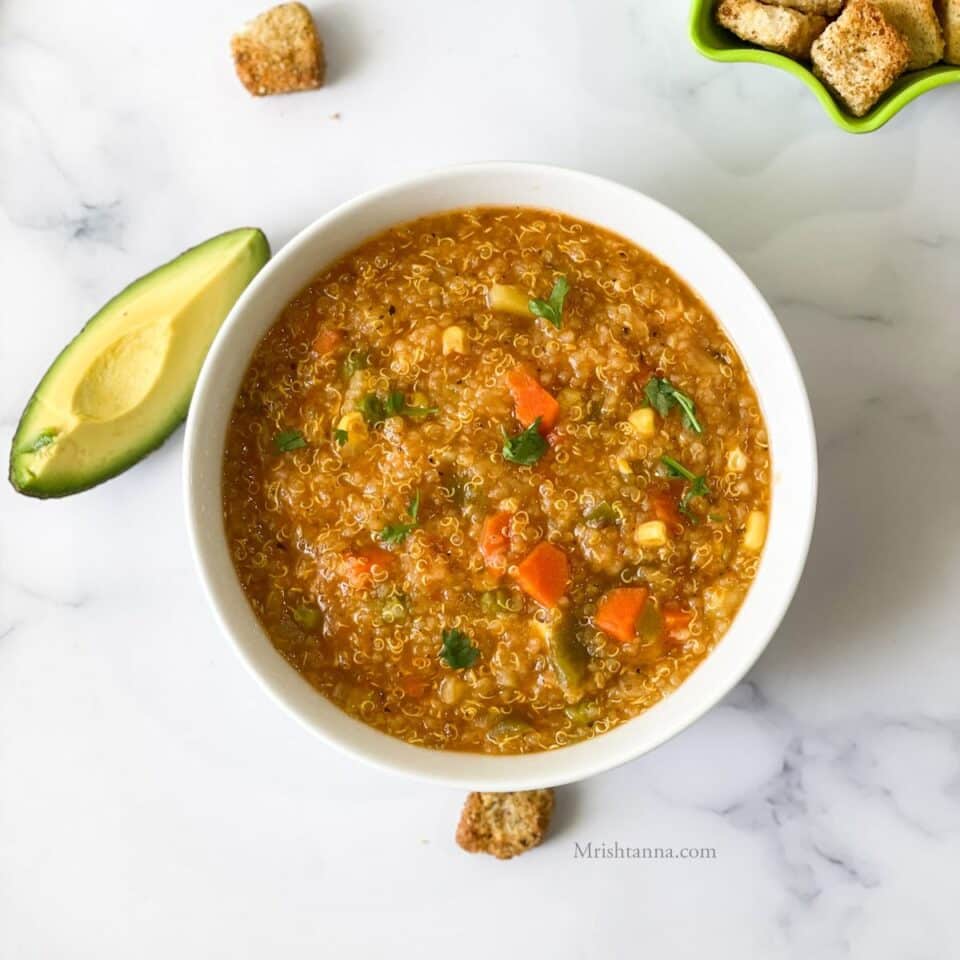 Instant Pot Quinoa Vegetable Soup • Simple Sumptuous Cooking