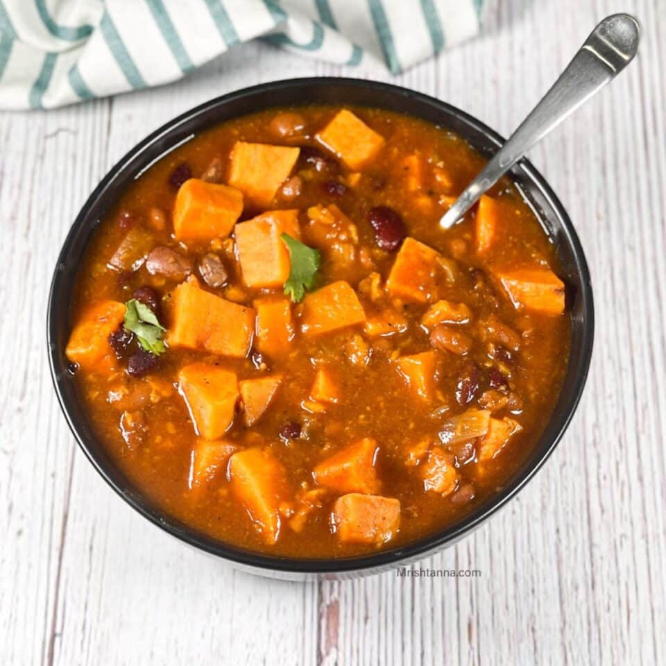 Sweet Potato Chili Instant Pot • Simple Sumptuous Cooking