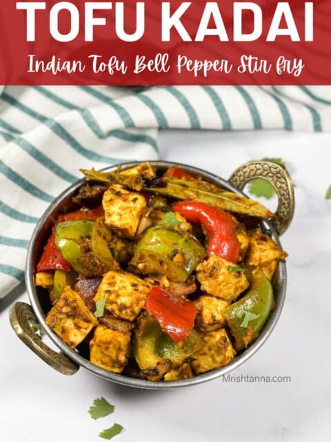 Indian Tofu Kadai With Bell Pepper • Simple Sumptuous Cooking