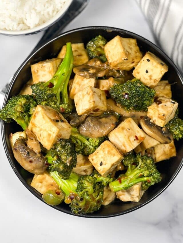 Tofu Broccoli Mushroom Recipe