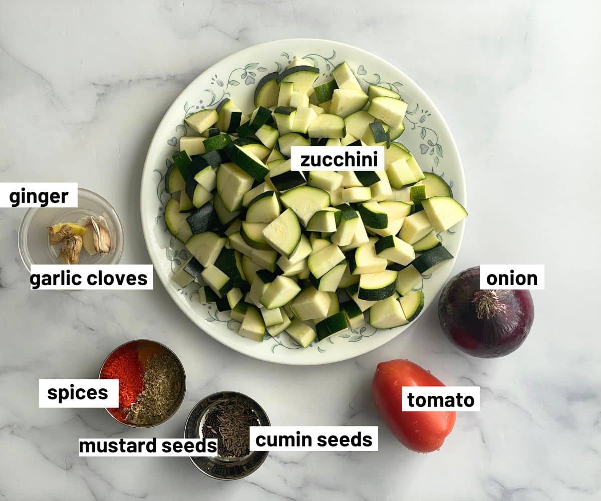 Zucchini stir fry recipes are on the table.