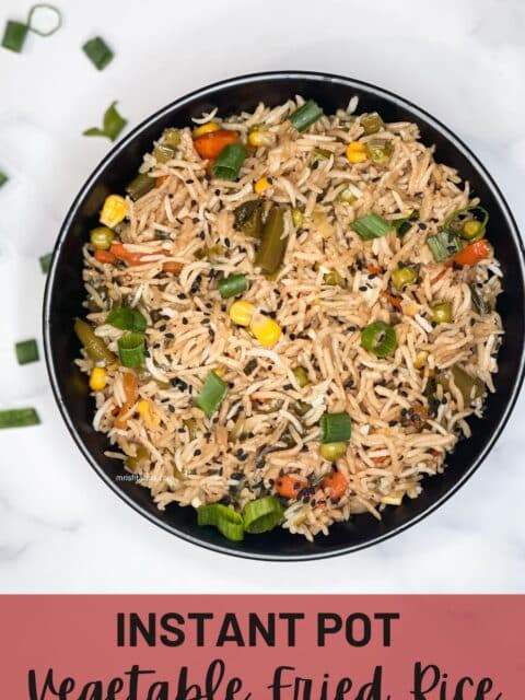 A bowl is full of basmati fried rice.