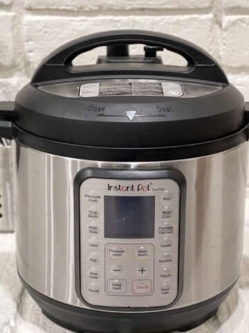 An Instant pot is on the counter top.